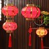 Chinese Lantern Handheld Illuminated Red Lantern Traditional New Year Spring Festival Lantern