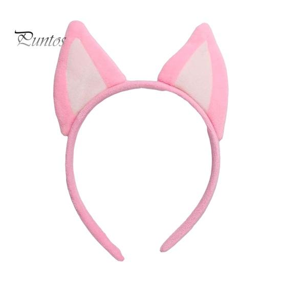 

1/2 шт./комплект реквизит для костюма собаки, украшения для ушей животных, обруч для волос, хвост, аксессуары для костюмированной вечеринки на день рождения розовый