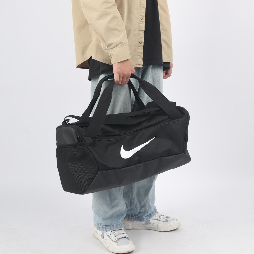 Nike Brasilia Training Duffel Small 41L Bag Black/Black/White Unisex Streetwear DM3976-010