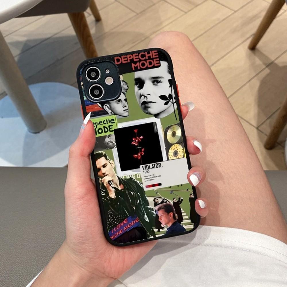 D-depeche M-mode Band Phone Case For iPhone 14 X XR XS 7 8 Plus 11 12 13 Pro MAX 13mini Matte Shockproof Case