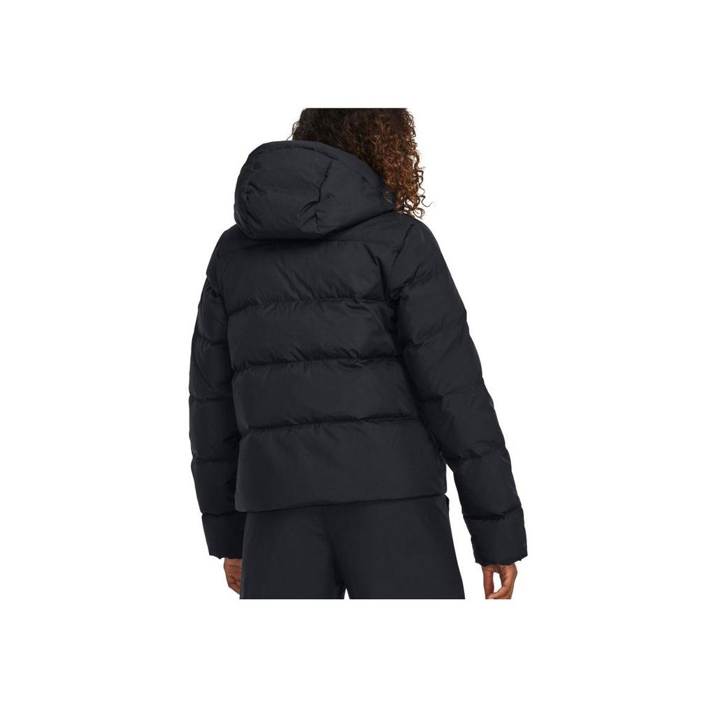 Under Armour ColdGear Infrared Fitted Hooded Down Jacket Women Outerwear Black 1378861-001