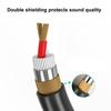 Gold Plated 6.35mm 1/4 Inch Splitter Y Cable 1/4 Inch 6.35mm To Dual 1/4 Inch 6.5mm Jack Audio Aux Cable for PC Mixer