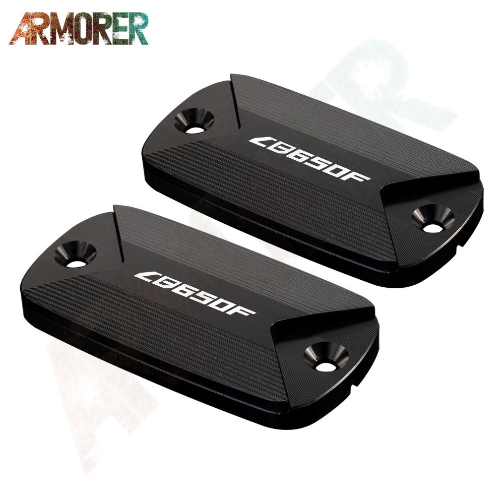 Motorcycle Aluminum CNC Aluminum Front Brake Fluid Tank Cap Fluid Reservoir Cover For HONDA CB650F CB 650F CB650 F 2016