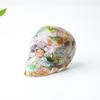 Crystal Resin Skull Decor With Natural Stones For Office And Home Tabletop Display