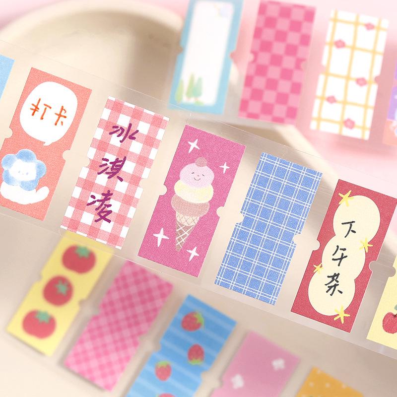 Die-Cut Tape Warm Light Small Imprint Cute Pet Journal Decorative Label Stickers