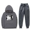 Mens Anime Hooded Sweatshirt Set With Fleece Lining Naruto Uchiha Itachi Inspired Casual Winter Outfit