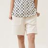 New MLB Casual Shorts Unisex Cream 3ASPB0123-50CRS