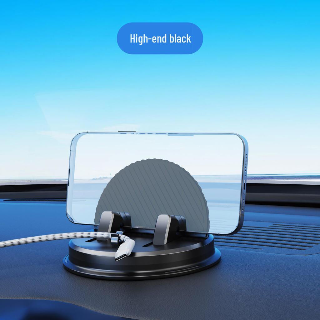 Rotating Dashboard & Console Car Phone Holder with Suction Cup