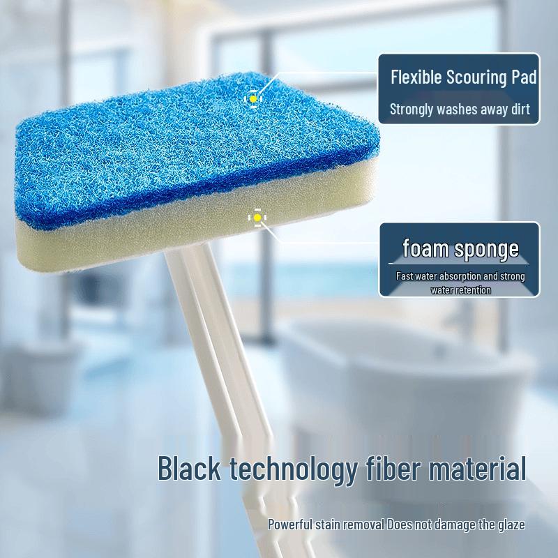 Detachable Multi-Function Cleaning Brush with Long Handle for Bathtubs, Tiles, Windows, and Floors