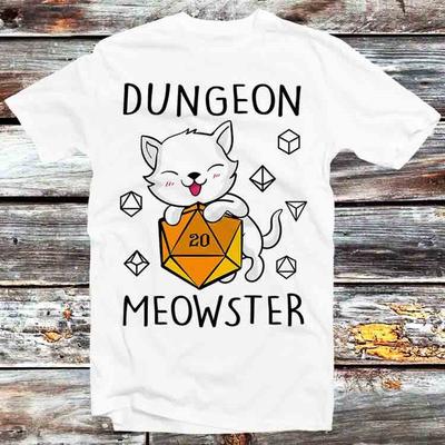 Dungeon Meowster Dragons Monster DnD Guess I Ll Die RPG T Shirt B1024