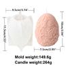 10cm Flower Easter Egg Candle Mould Eggshell Shaped Silicone Candle Making Molds Resin Soap Casting Gifts Home Decor Butterfly