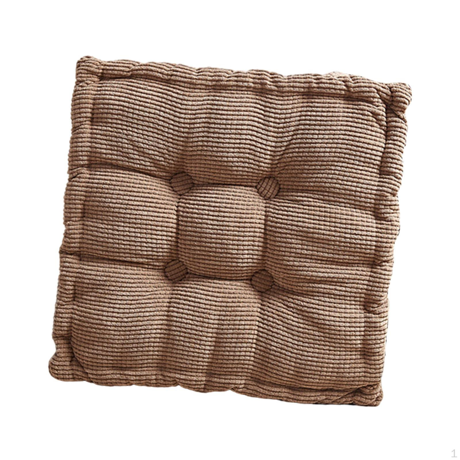 Biscuit Seat Cushion Cozy Rectangle Round Seating Mat Cookie Polyester PP Material Suitable for Gift Brown 1230₽