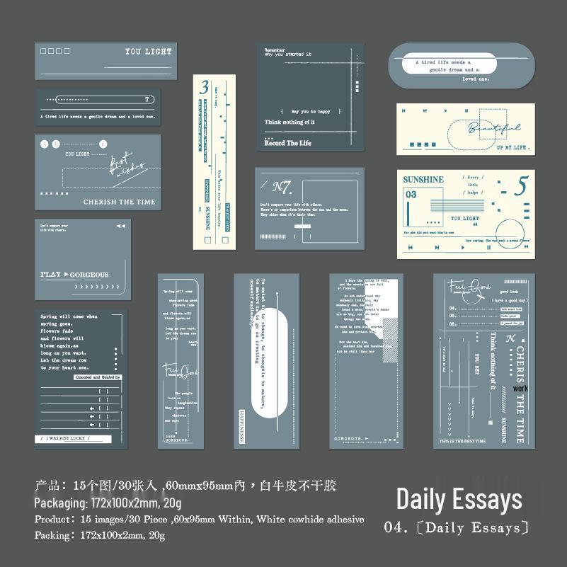 Vintage Prologue Sticker Pack: Retro Journaling and Collage Base Materials