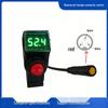 Waterproof Connector Switch with Voltage Display - Electric Scooter Throttle Grip Speed Controller.