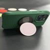 Simple Solid Color Magsafe Magnetic Suction Bracket Wavy Circle High-end Tide Brand Casetif Multi-function