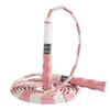 Gym Equipment 2.5 M Segmented Fitness Jump Rope Adjustable Length Signable Soft Bead Skipping Rope Durable No Hurt Lose Weight