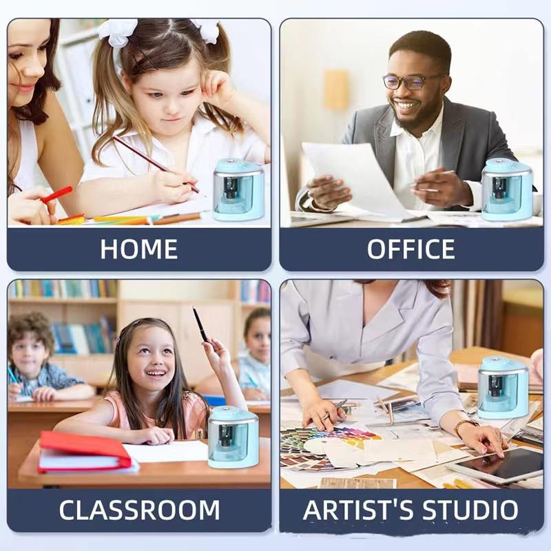 Elektrické ořezávátko Stolní automatické ořezávátko Vhodné pro tužky (6-8 mm) pro studenty školní kancelářské potřeby