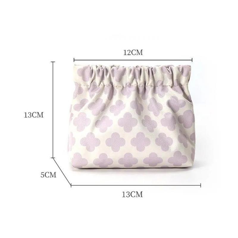 

Цветочная женская симпатичная помада сумка дорожная гигиеническая салфетка сумка для хранения модная монета наушники косметичка органайзер чехол сумки светло-фиолетовый