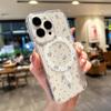 Pink Flower Clear Phone Case For Samsung A56 5G A55 A16 A54 A35 A25 A36 A26 A06 S25 Ultra S23 S24 FE For Magsafe Magnetic Cover