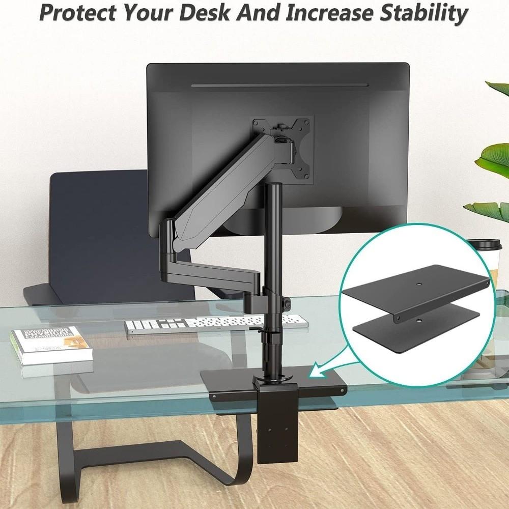 Punch-Free Reinforcement Bracket Plate Thin Table Top Monitor Bracket  Fragile Surface Protection