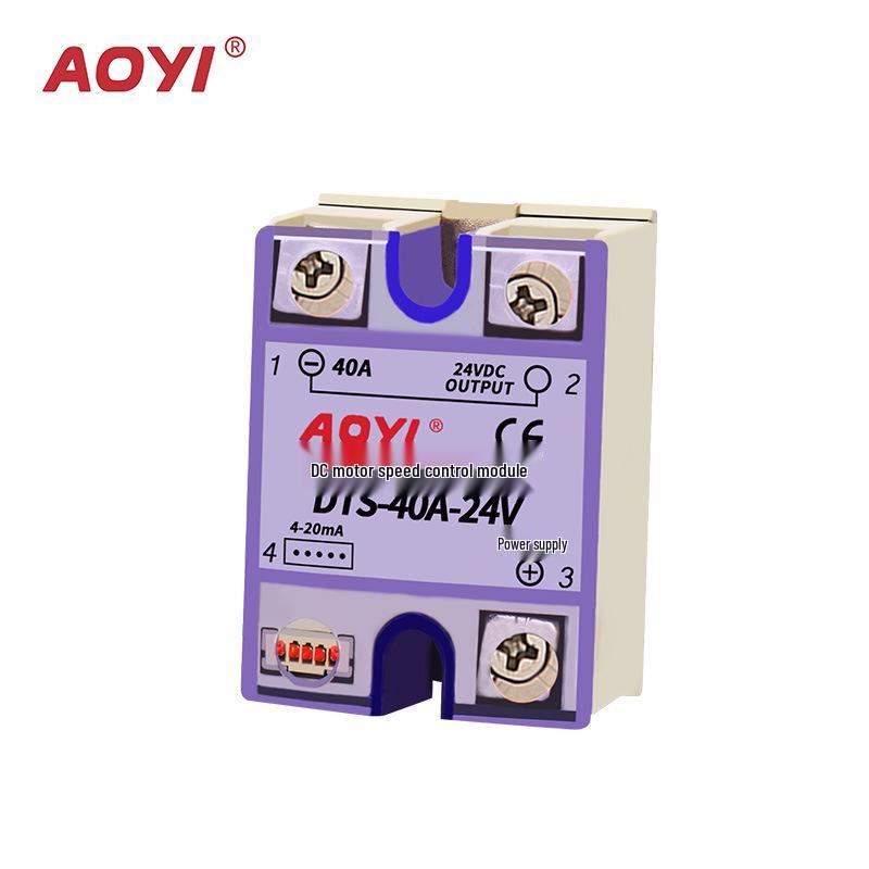 AOYI DTS-25A 24V Single-Phase DC Motor Speed Controller with Stepless Regulation