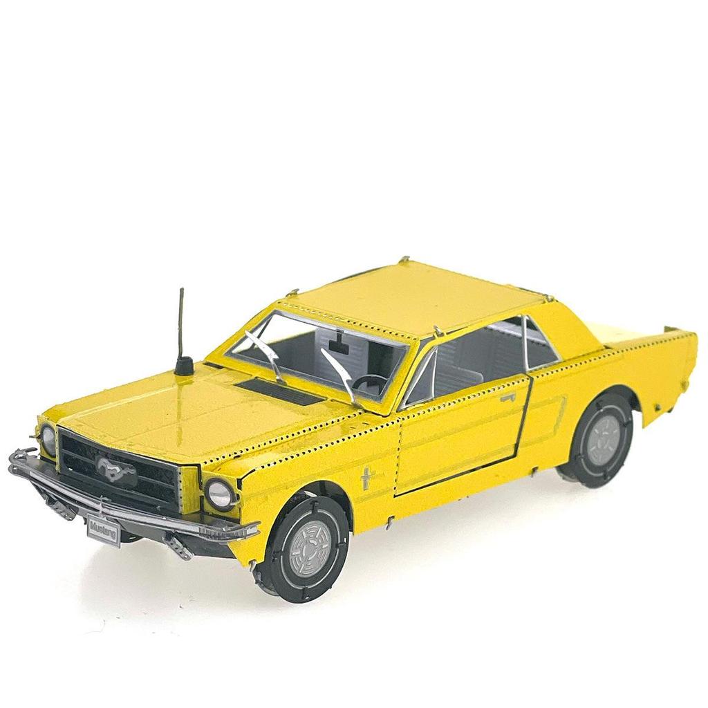 1965 Ford Mustang Sports Car All-Metal 3D DIY Model Puzzle - No Glue Required