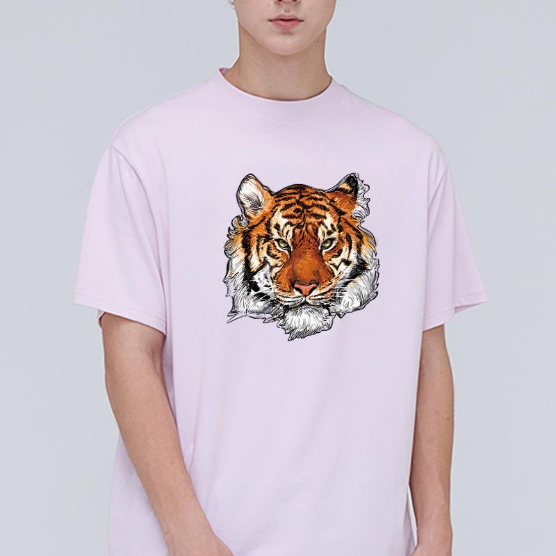 Tygrysie naszywki termiczne na bluzy z kapturem Bluza z nadrukiem Etykieta na ubrania DIY Zwierzęta kreskówkowe