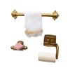 1/12 Puppenhaus Simulation Papierhandtuchhalter Seifenablage Handtuchhalter Set Modell Puppenhaus Miniatur Badezimmerdeko Spielzeug