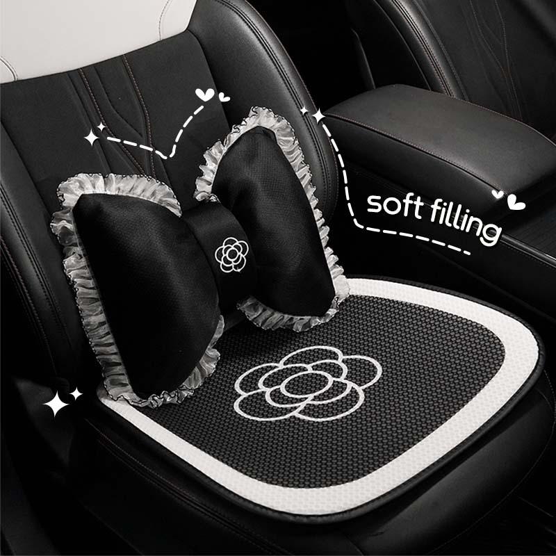 Classic Camellia Non-Slip Car Seat Cushion - Comfortable, Universal for All Seasons
