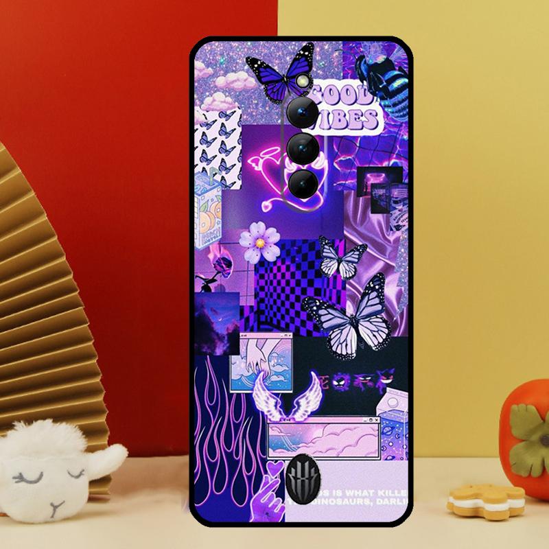 

Фіолетовий естетичний чохол для Nubia Red Magic 10 8 9 Pro Plus 6 7 6S 7S Pro 5G 6R RedMagic 9S 8S Pro Plus Red Magic 7 Pro