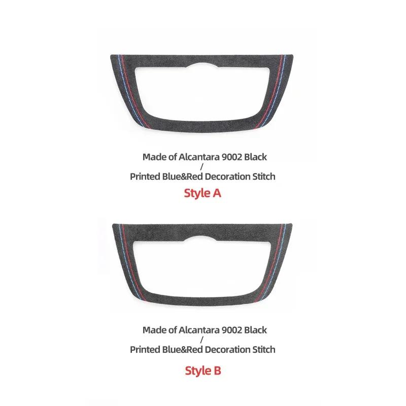 For BMW 5 Series G30 G38 G01 G08 5 6GT X3 X4 530i 540i Car Headlight Switch Knob Trim Frame Sticker Suede Interior Accessories