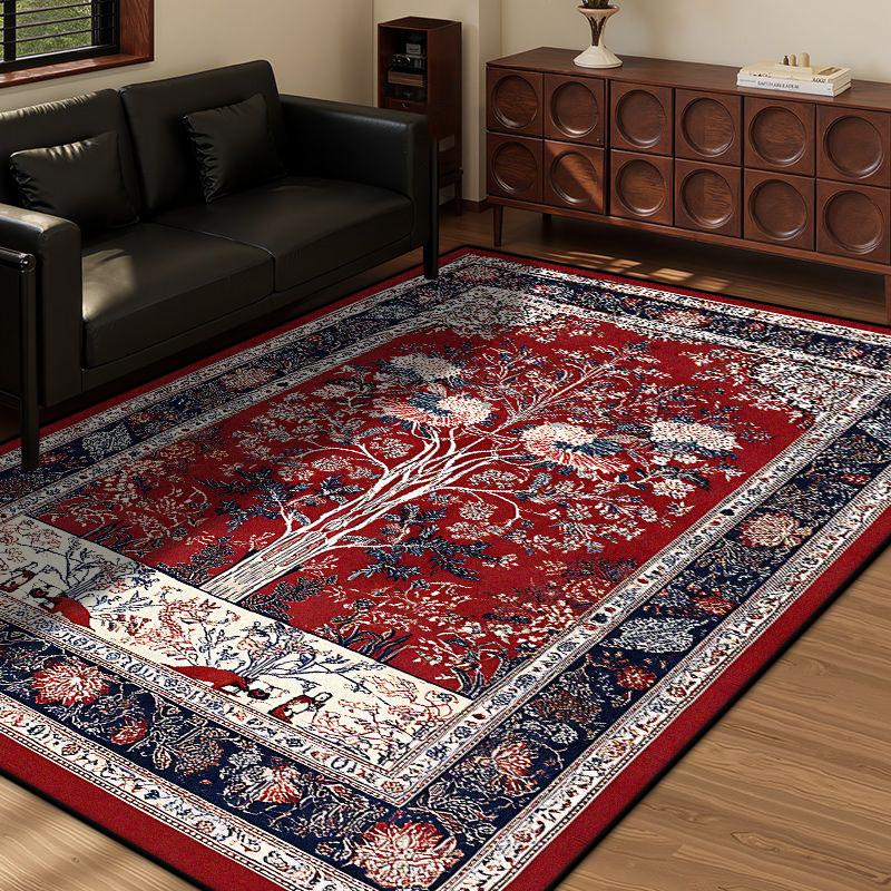 Perzische Stijl Retro Decoratie Huis Woonkamer Tapijt Grote Maat Antislip Entree Deurmatten Gemakkelijk Schoon te Maken Zacht Slaapkamer Tapijt 1.9x2.9ft(60x90cm)
