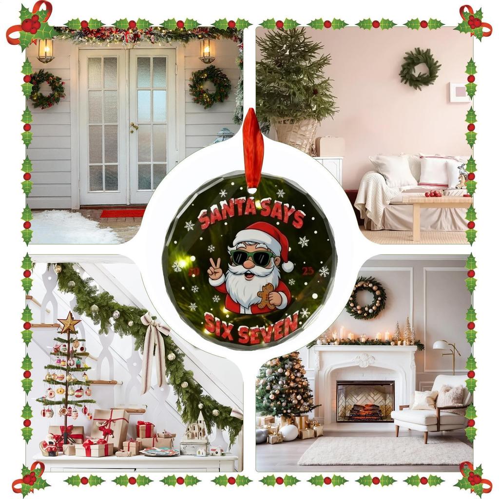 Christmas Tree Decorations Hand Sign Home Decor Keepsake Christmas Table Ornaments For Indoor Outdoor Bedroom Entryway Porch