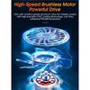 Rechargeable Air Duster Electric Turbo Fan Jet Fan 3-Speed Adjustable For Car Cleaning
