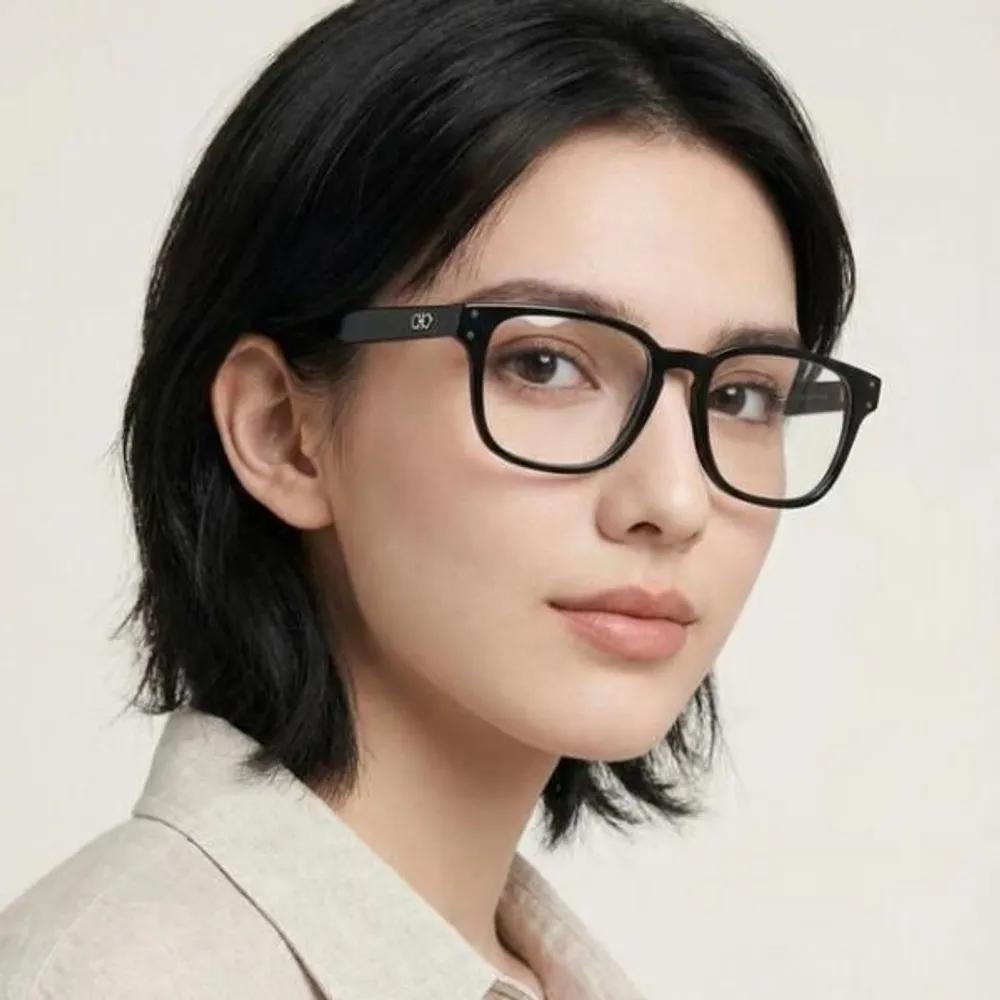 [Salvatore Ferragamo] Eyeglass Frames SF2924 001 Square Black Horn-rimmed