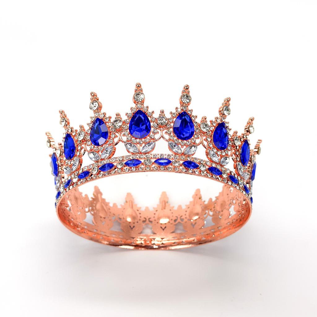 New Crown Bride's Headwear Dress Wedding Princess  Luxurious and Shiny Baroque Crown Decorative Ornament  Crown