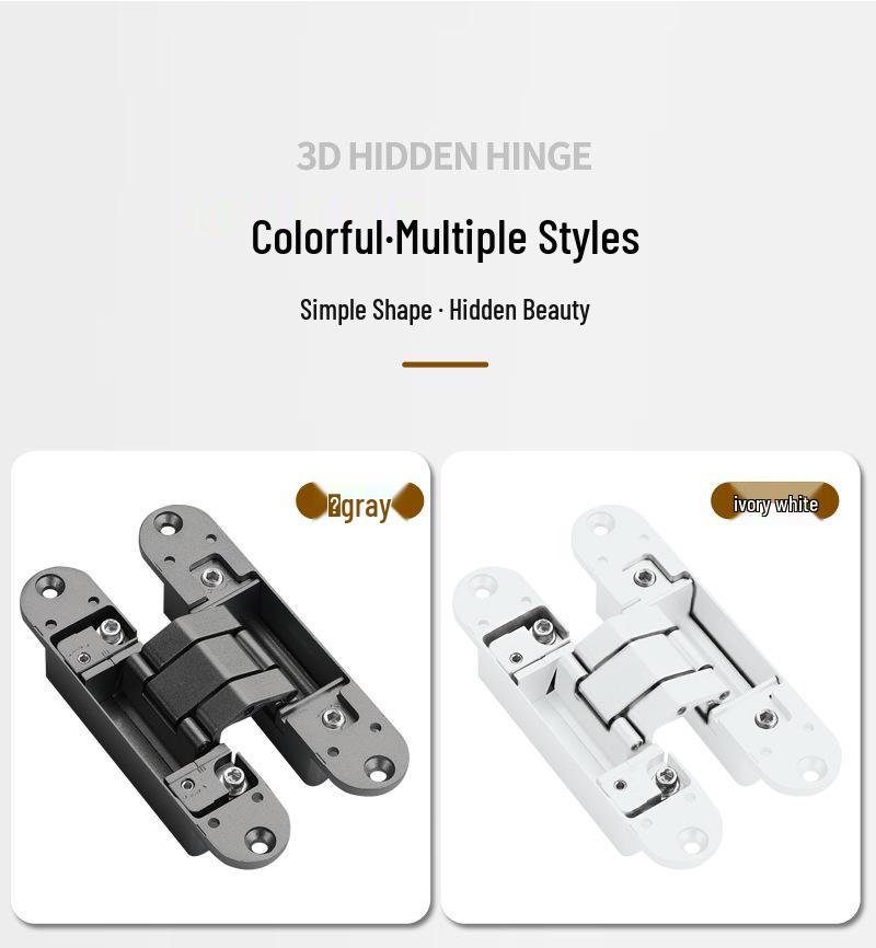 3D Adjustable Concealed Hinge for Hidden Doors