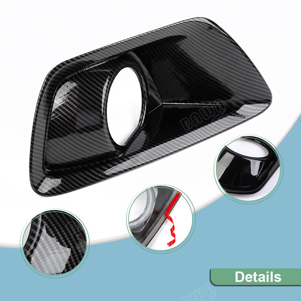 BAWA Car Front Fog Light Decoration Cover For Chevrolet Colorado 2014 2015 2016 2017 2018 Light Lamp Exterior Accessories