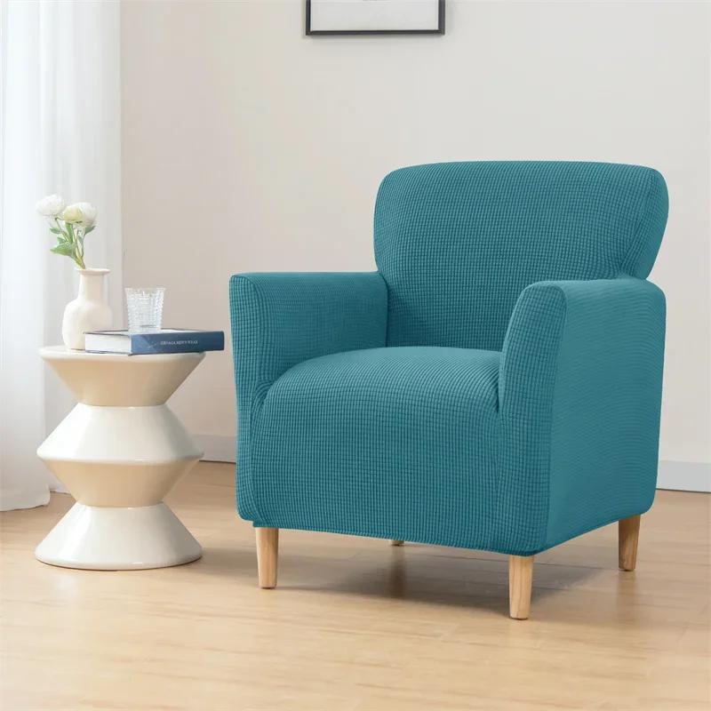 Polarfleece Elastische Club Fauteuilhoezen Spandex Eénzits Fauteuil Bankhoezen voor Woonkamer Bruiloft Bar Hotel Stoelbeschermer