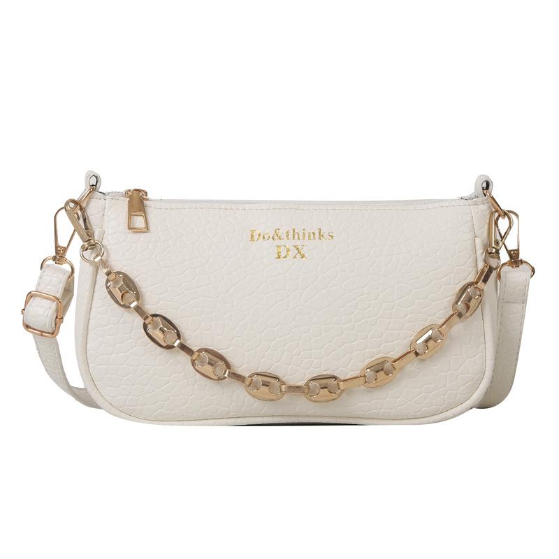 Lychee Pattern Chain Women's Bag New Niche Design Sense Versatile Shoulder Messenger Bag Texture Underarm Bag