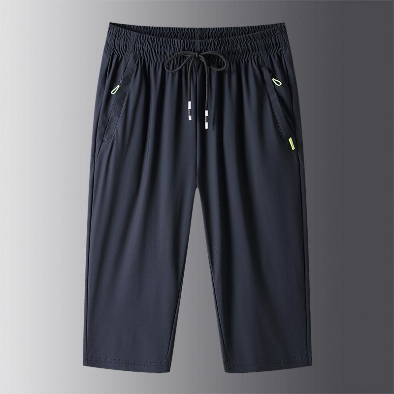 

Мужские спортивные шорты 7/8 из ледяного шелка с быстрой сушкой - Повседневные и больших размеров 8XL