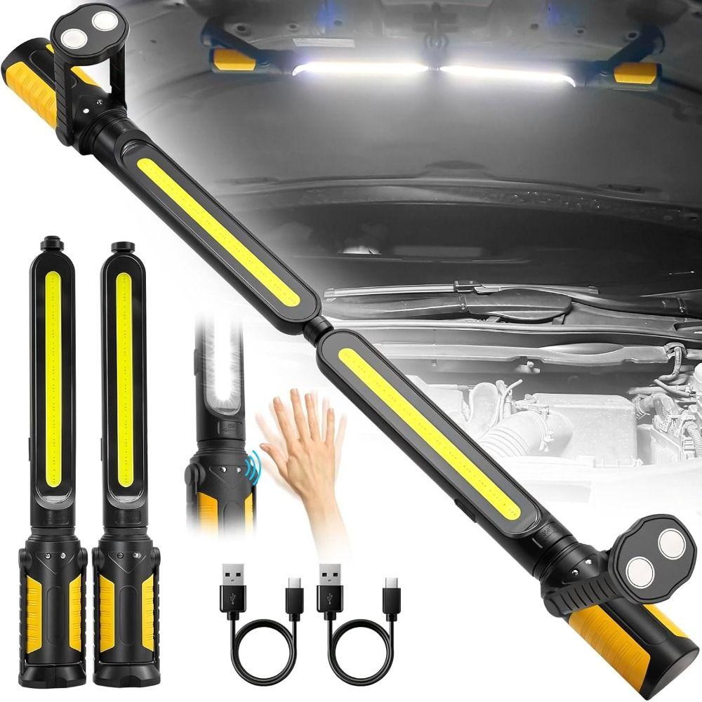 Magnetic Base Mechanic LED Work Light 4400mAh Rechargeable COB Charging Light Portable Use