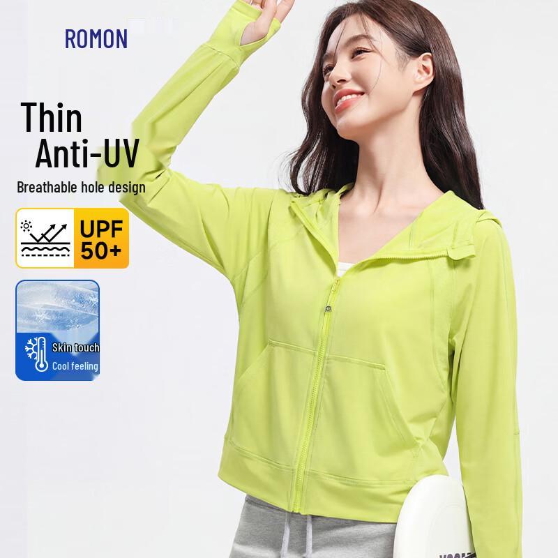 

Luomeng Women s UPF50+ Ice Silk Sun Protection Hoodie Jacket M