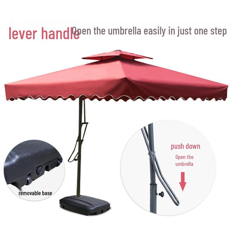 Waterproof Sunshade Umbrella for Balcony, Advertising, Roman Style, Security Booth, Stall, and Courtyard