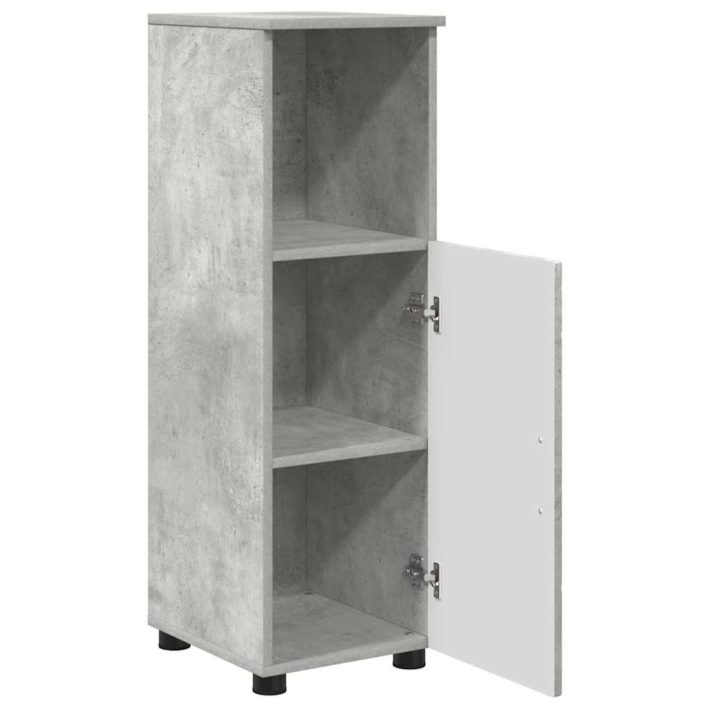 Bathroom Furniture Set Wall Mounted 3 Pcs Concrete Grey Particleboard
