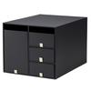 Plus Desk Small Item Storage Storage Living Room Large Organizer, Box, Case, Drawer, Cosmetics, Post, Black, Size, LP-304YL, 85-133