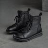 Shoes for Women 2025 Cross-tied Ladies Boot Daily Boots Hot Sale Cotton Shoes Round Toe Comfortable Flat Shoes Women Ankle Boots