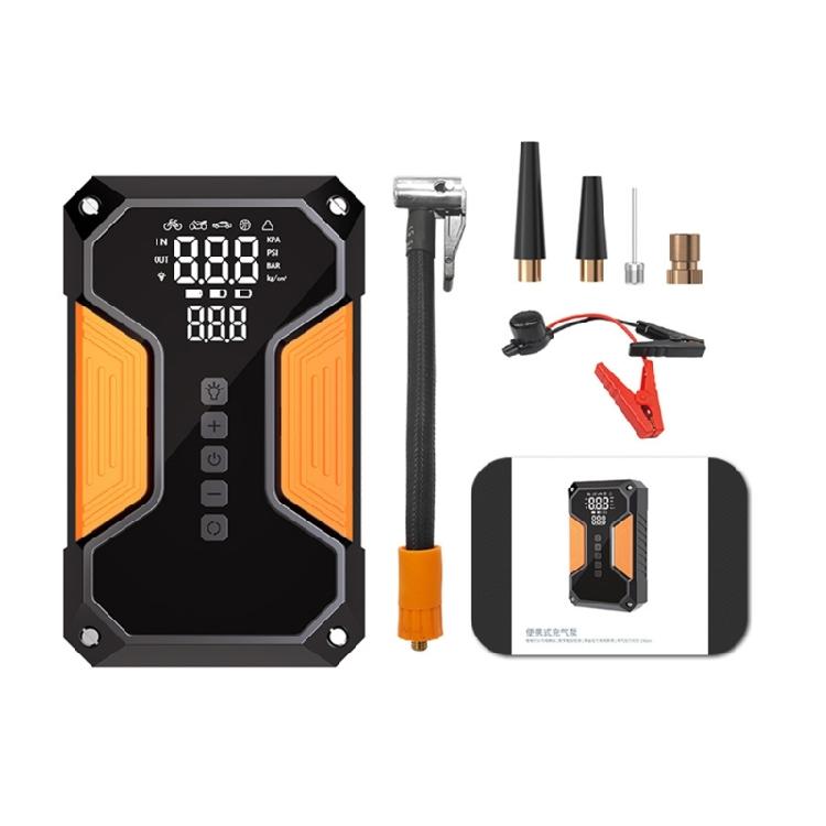 

ABS Handheld Air Pumps For Car Tires Fast Cordless Inflation Rechargeable Battery Jump Starter Emergency Use 1