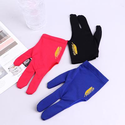Three Fingers Full-Finger Snooker Pool Cue Guanto da Biliardo per Mano Sinistra Lycra