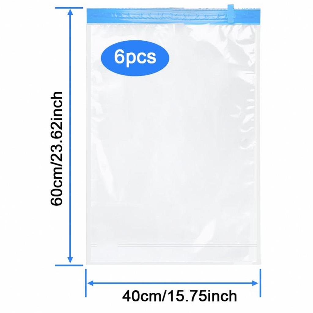 12PCS Compression Bags Travel Reusable Roll Up Vacuum Storage Bags Space Saving Packing Bags for Suitcases Organizer
